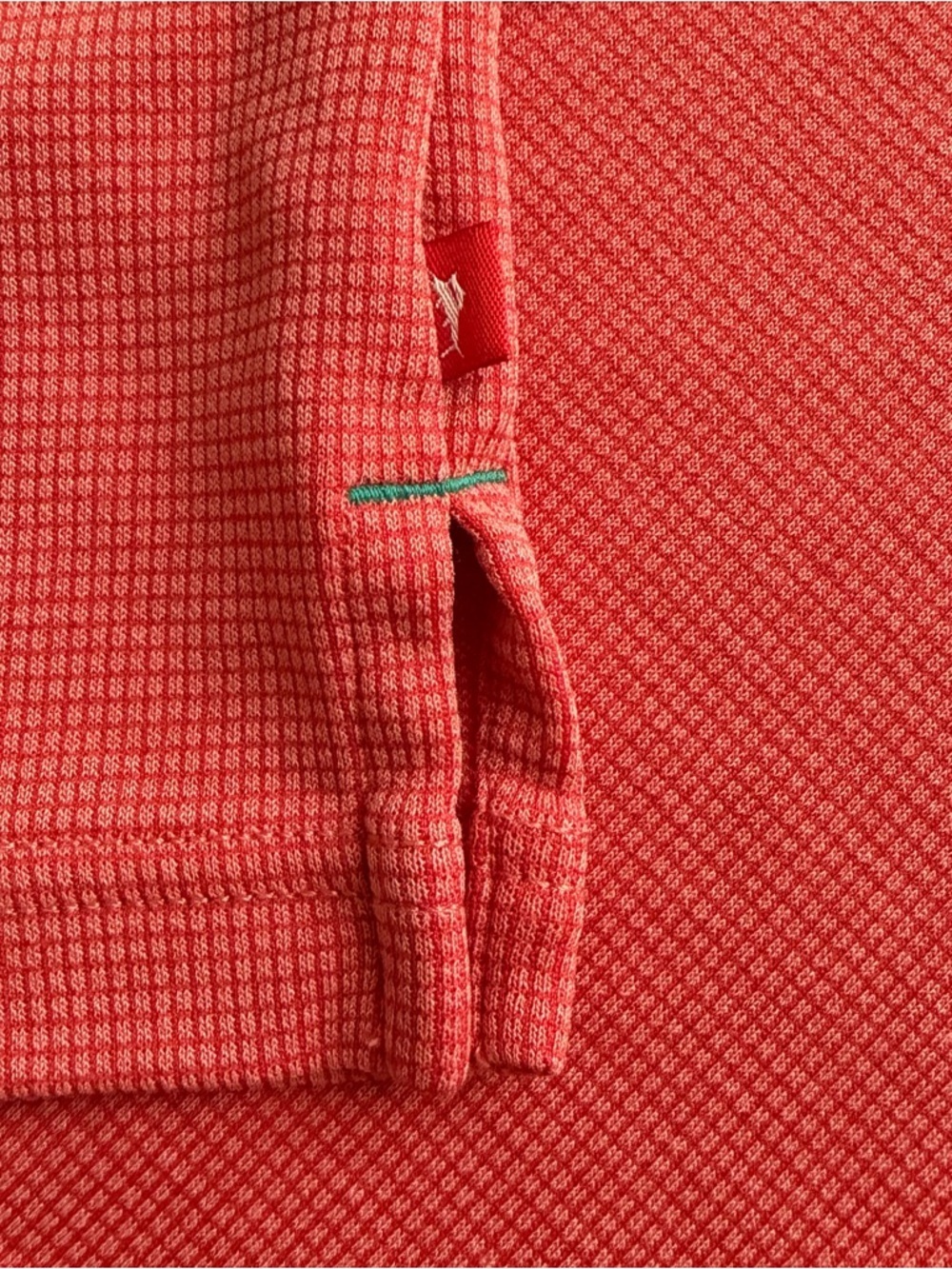 Tommy Bahama Men's Polo Shirt, Size XXL, textured Design Short Sleeve Orange - Picture 7 of 7